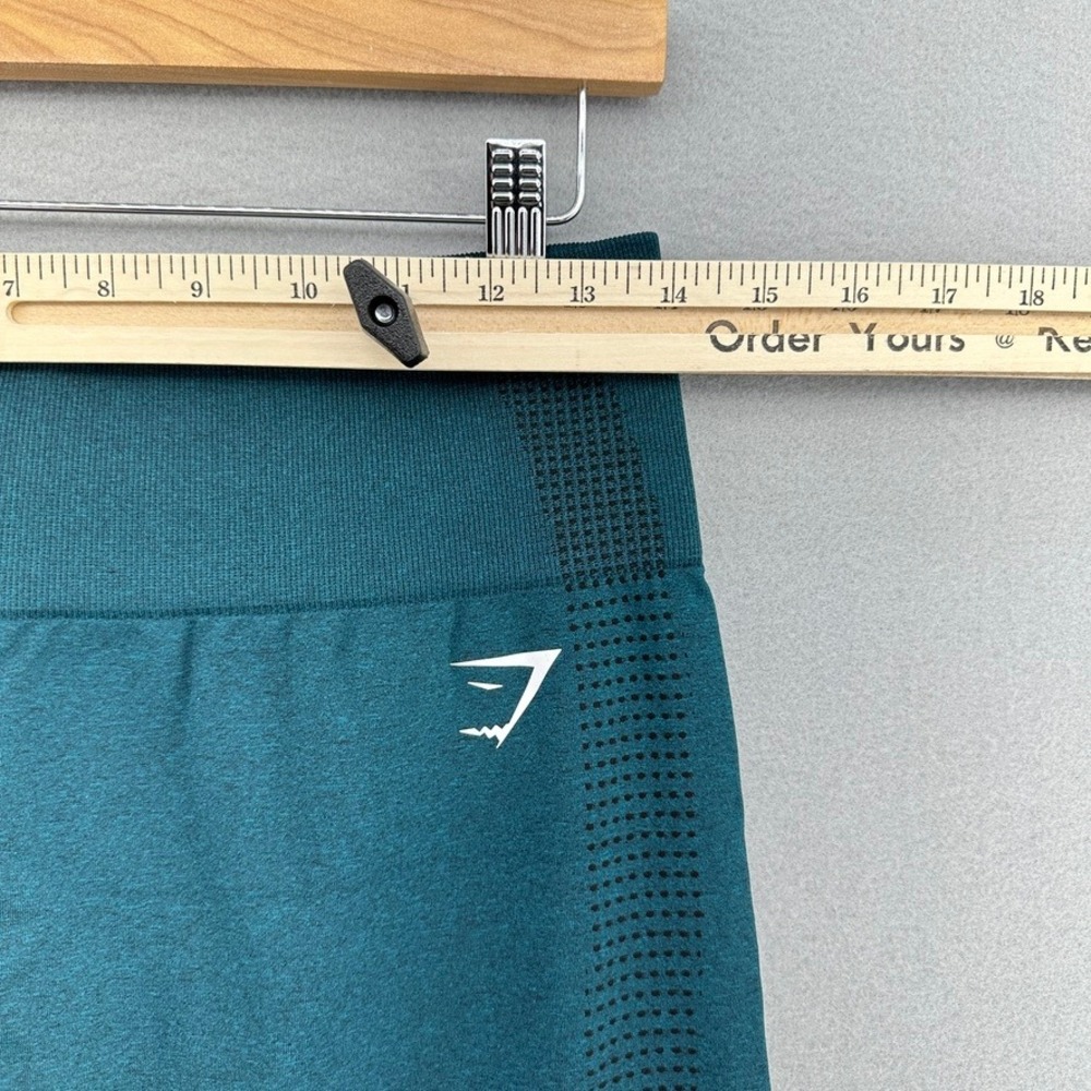 Gymshark Vital Seamless 2.0 Energy Leggings Teal High Waisted XL Athleisure Gym - Picture 4 of 6